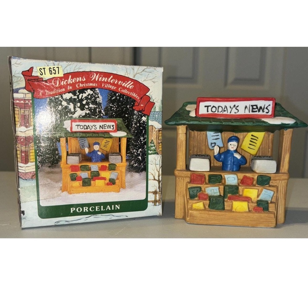 Dickens Winterville Christmas Village Collection w/ Box - TODAY'S NEWS 5" Tall
